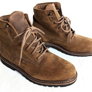 TIMBERLAND Pro mens brown leather anti-fatigue lace-up boots